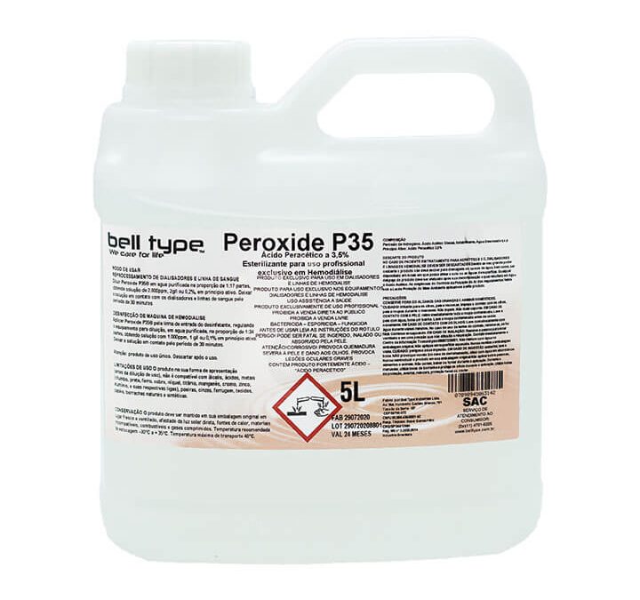 PEROXIDE P35: Solução de Ácido Peracético a 3,5% (Galão de 5 litros)